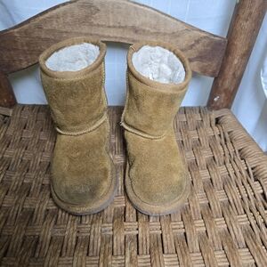 Kids Koolaburra By Ugg Tan Sherpa Lined‎ Ankle Boots 5